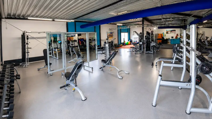 De fitnessvloer van Approach Fitness in Borne
