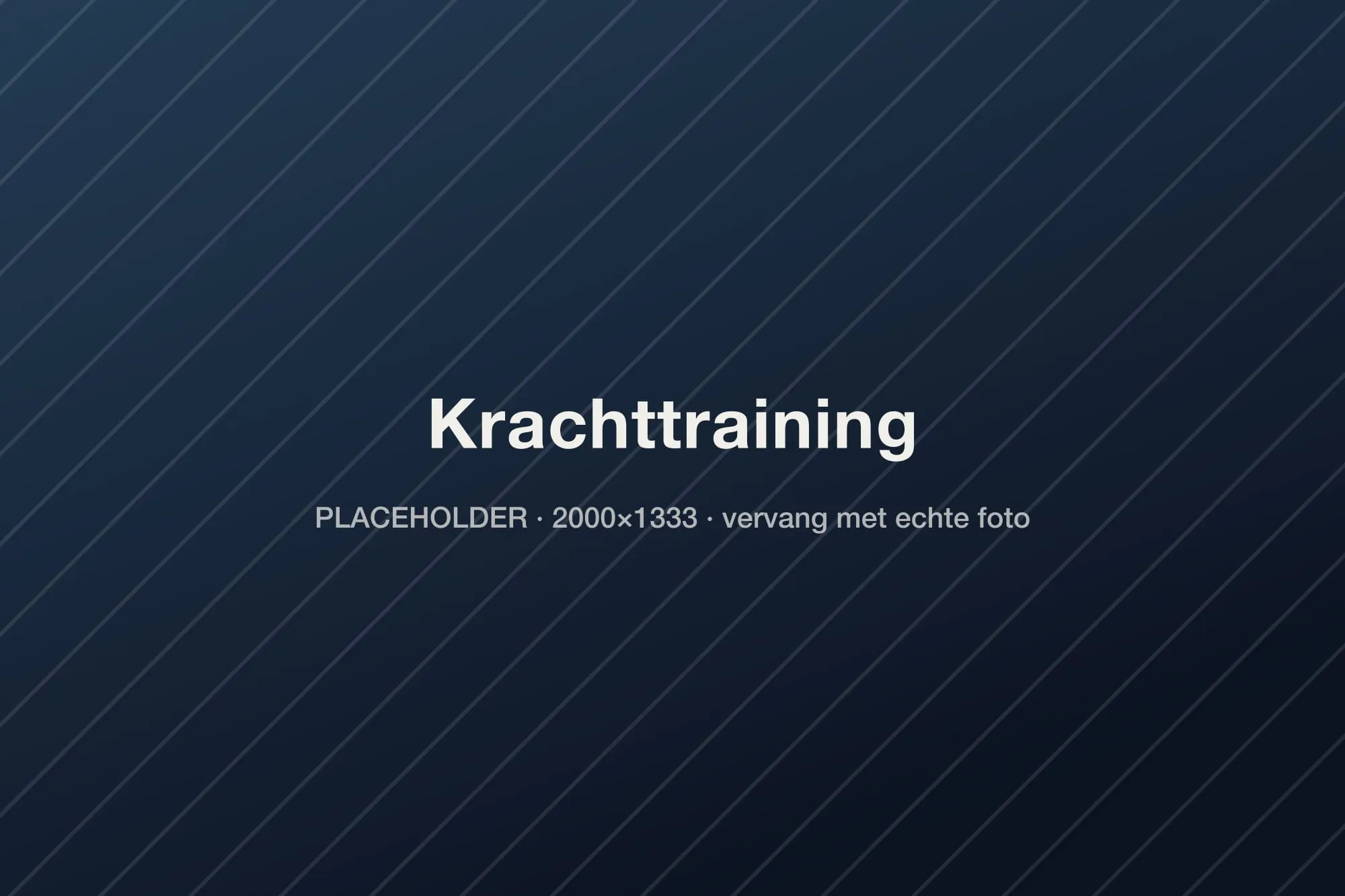 Krachttraining op de fitnessvloer