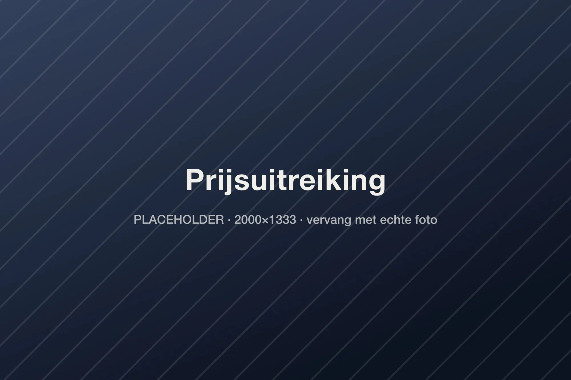 Prijsuitreiking na het toernooi