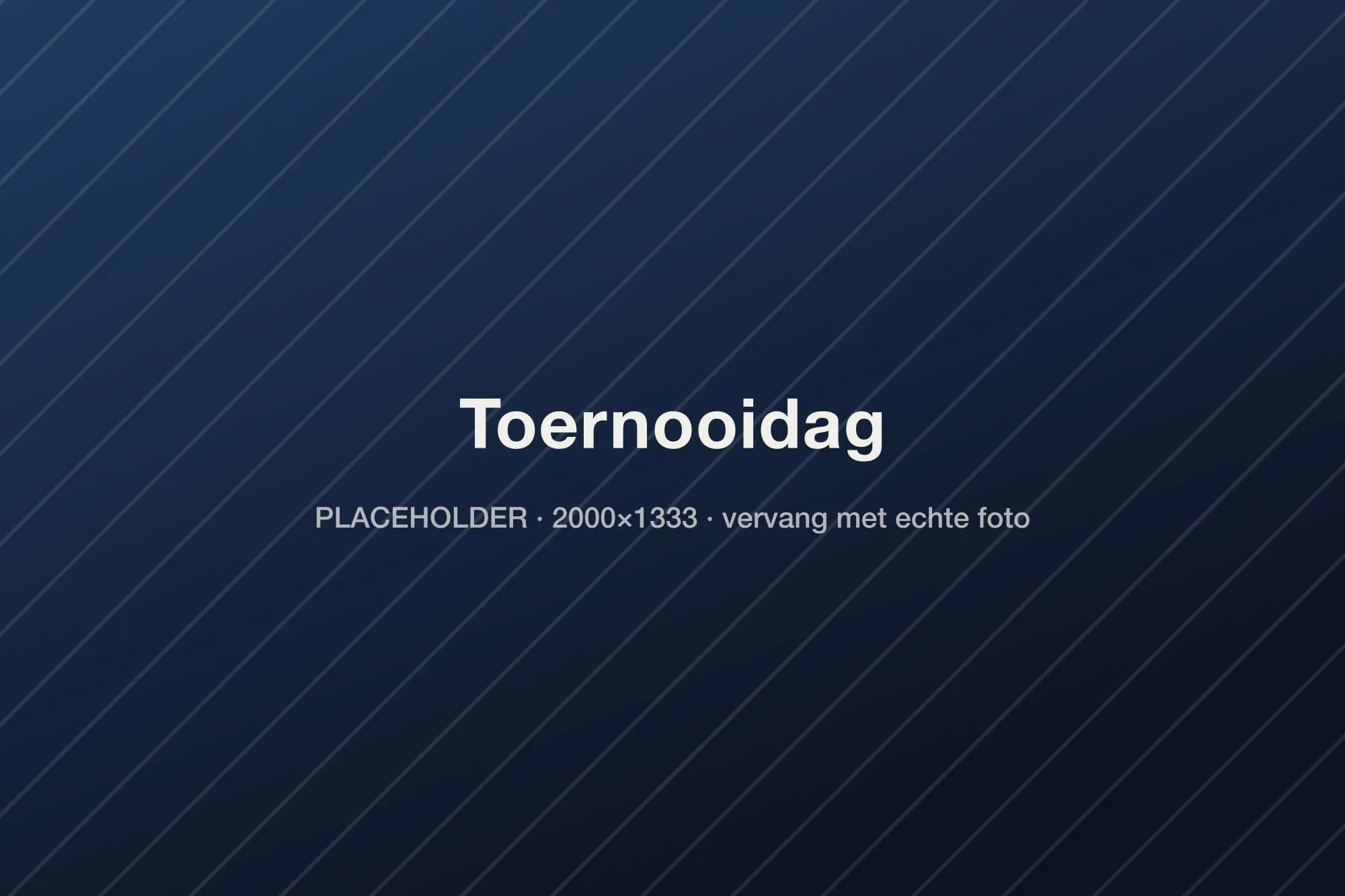 Toernooidag op de banen
